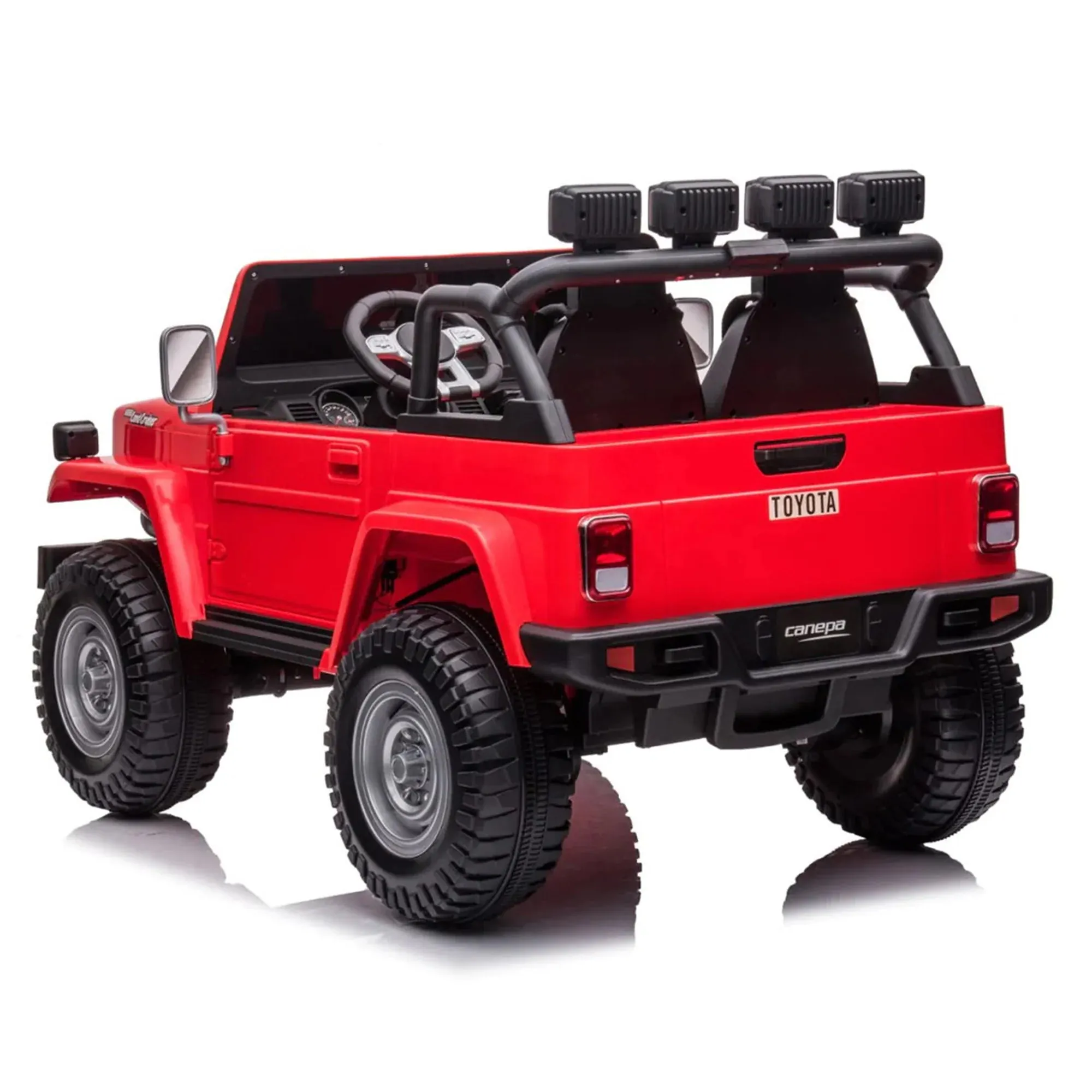 2025 Licensed Toyota 24V FJ-40 | 4x4 Ride On Car Upgraded 2 Seater | Leather Seats | Rubber Tires | Remote