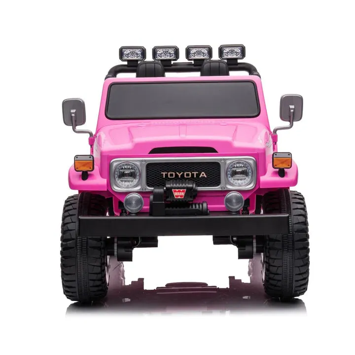 2025 Licensed Toyota 24V FJ-40 | 4x4 Ride On Car Upgraded 2 Seater | Leather Seats | Rubber Tires | Remote