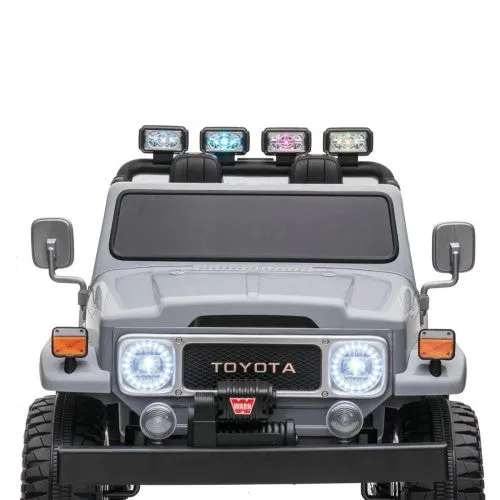 2025 Licensed Toyota 24V FJ-40 | 4x4 Ride On Car Upgraded 2 Seater | Leather Seats | Rubber Tires | Remote