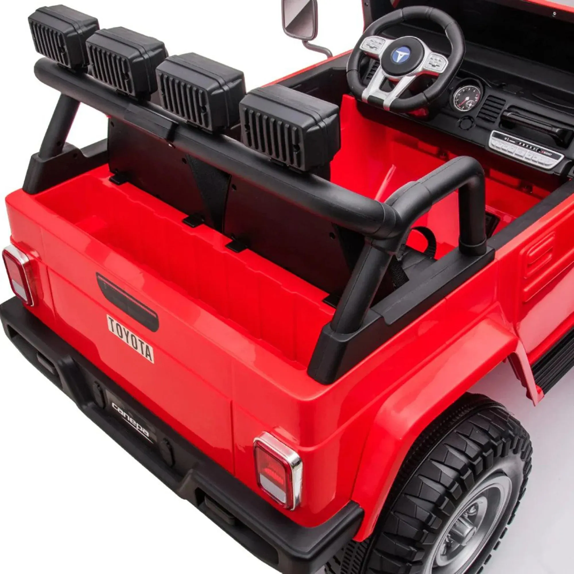 2025 Licensed Toyota 24V FJ-40 | 4x4 Ride On Car Upgraded 2 Seater | Leather Seats | Rubber Tires | Remote