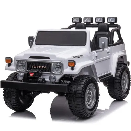2025 Licensed Toyota 24V FJ-40 | 4x4 Ride On Car Upgraded 2 Seater | Leather Seats | Rubber Tires | Remote