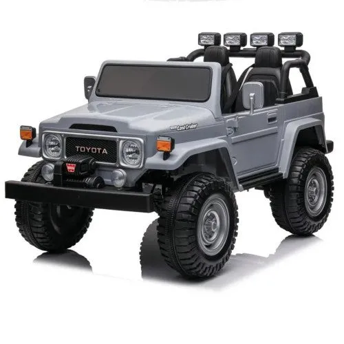 2025 Licensed Toyota 24V FJ-40 | 4x4 Ride On Car Upgraded 2 Seater | Leather Seats | Rubber Tires | Remote