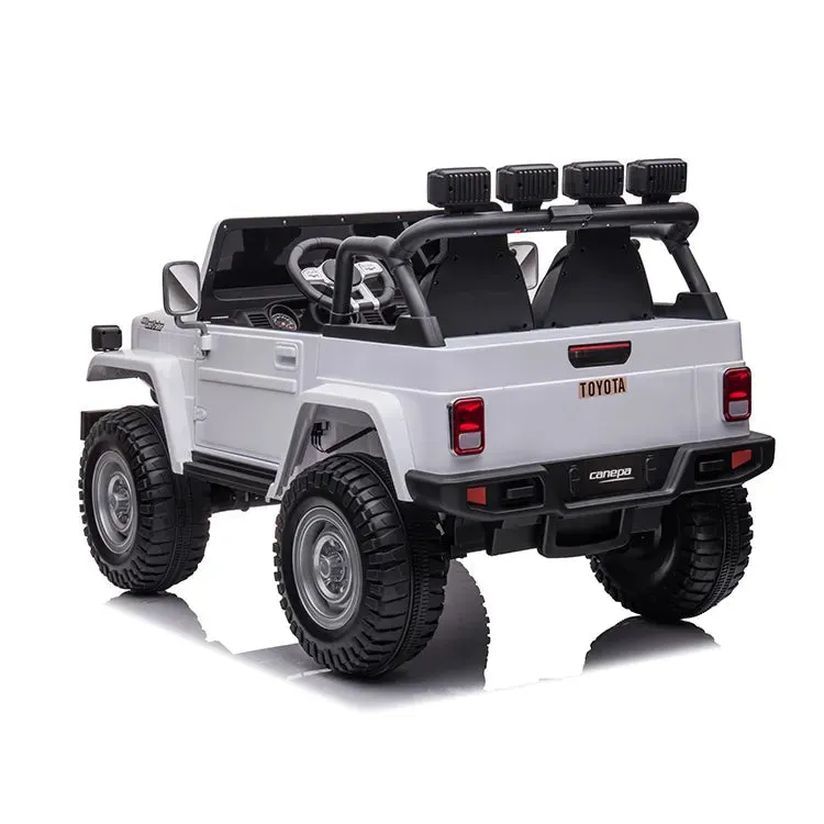 2025 Licensed Toyota 24V FJ-40 | 4x4 Ride On Car Upgraded 2 Seater | Leather Seats | Rubber Tires | Remote