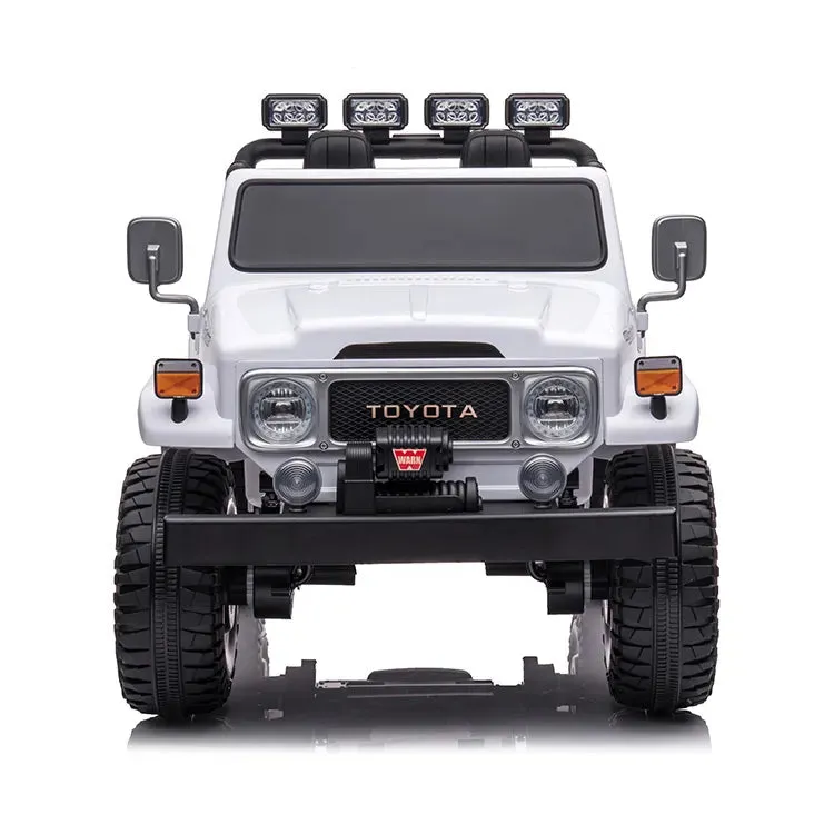 2025 Licensed Toyota 24V FJ-40 | 4x4 Ride On Car Upgraded 2 Seater | Leather Seats | Rubber Tires | Remote