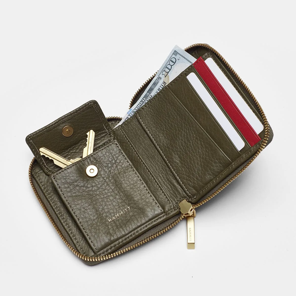 5 NORTH - Bistro Green Snake/Brushed Gold