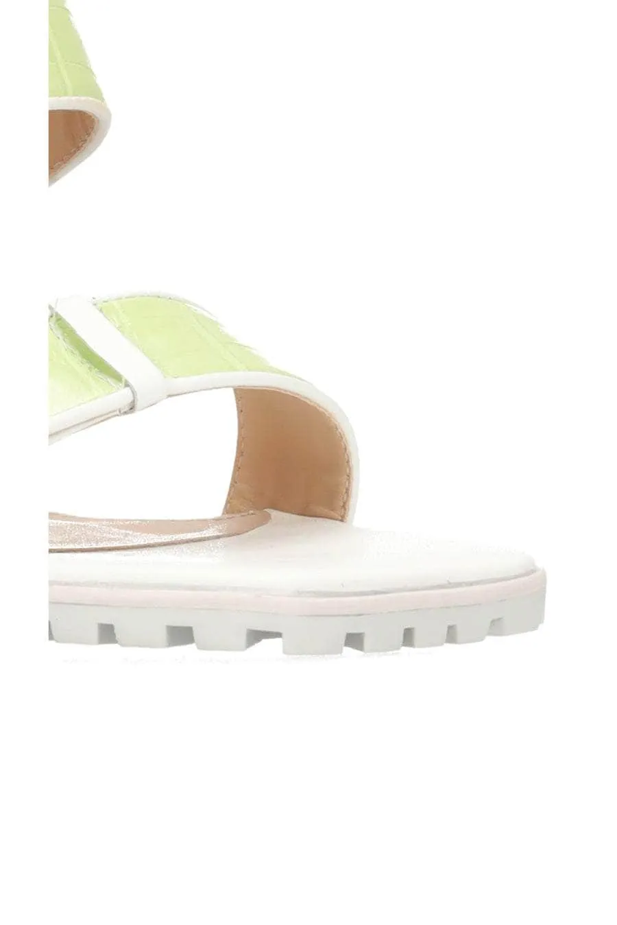 Billie Heel White Green