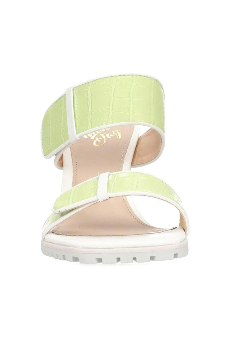 Billie Heel White Green