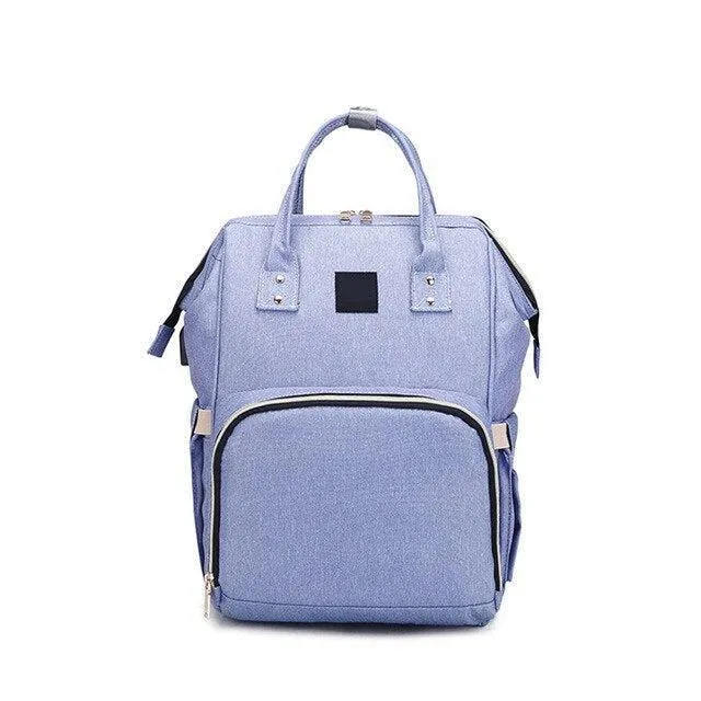Chic Canvas Diaper Backpack - Stylish Baby Bag for Contemporary Parents