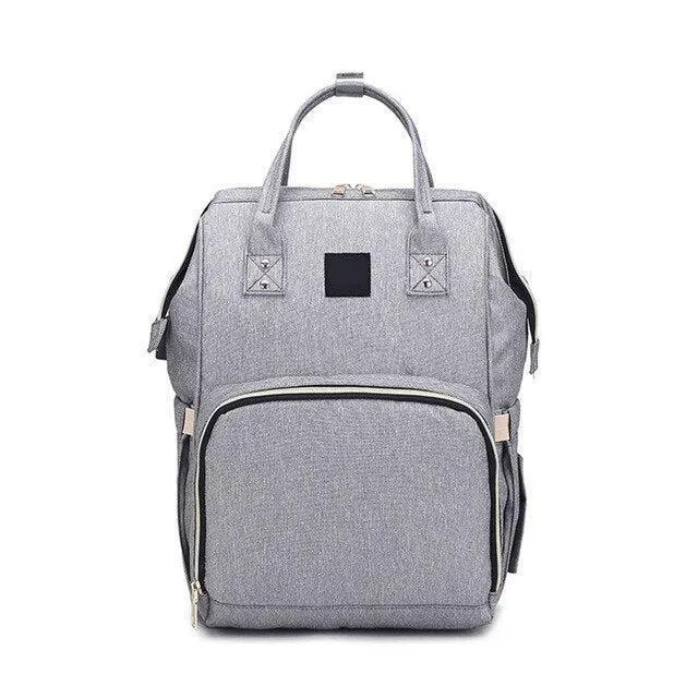 Chic Canvas Diaper Backpack - Stylish Baby Bag for Contemporary Parents