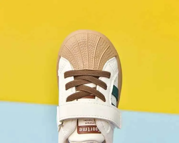 Children's Casual Shoes - Sneakers with Soft Striped Pattern - TSS291