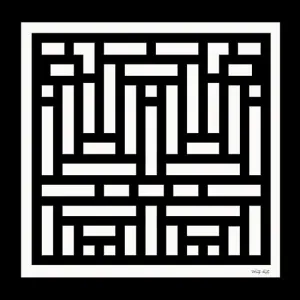 CIN2801 - Black & White Geo II - 12x12