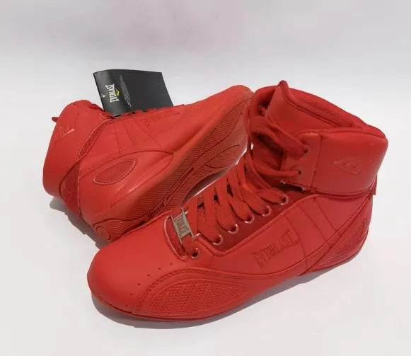 CLEARANCE SALES EVERLAST ELITE BOXING SHOES BOOTS LOW TOP Eur 37-41 Red