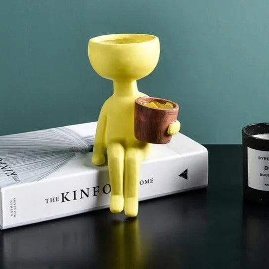 Contemporary Abstract Head Sculpture Vase for Stylish Interiors