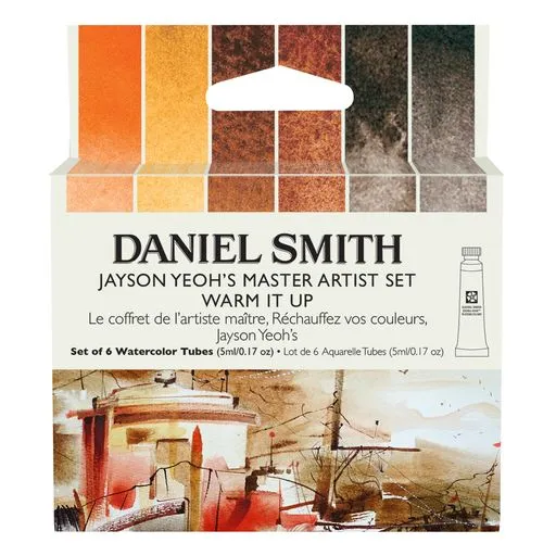 Daniel Smith Extra Fine Watercolors - Jayson Yeoh's Warm It Up Set of 6