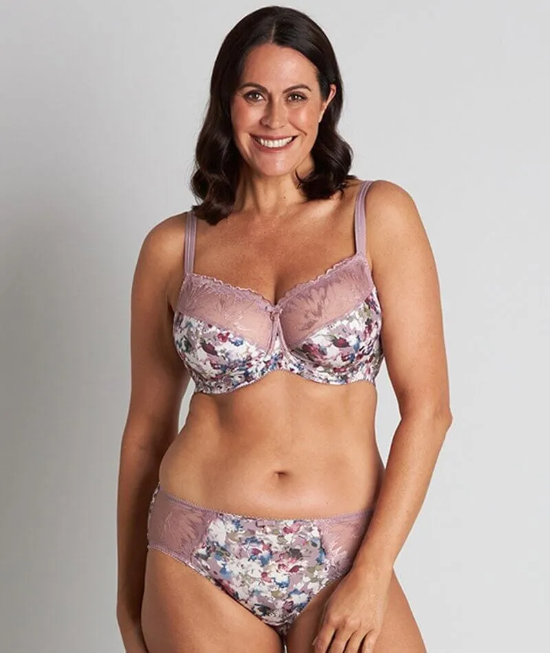 Fayreform Thoughtful Boyleg Brief - Elderberry Floral Print
