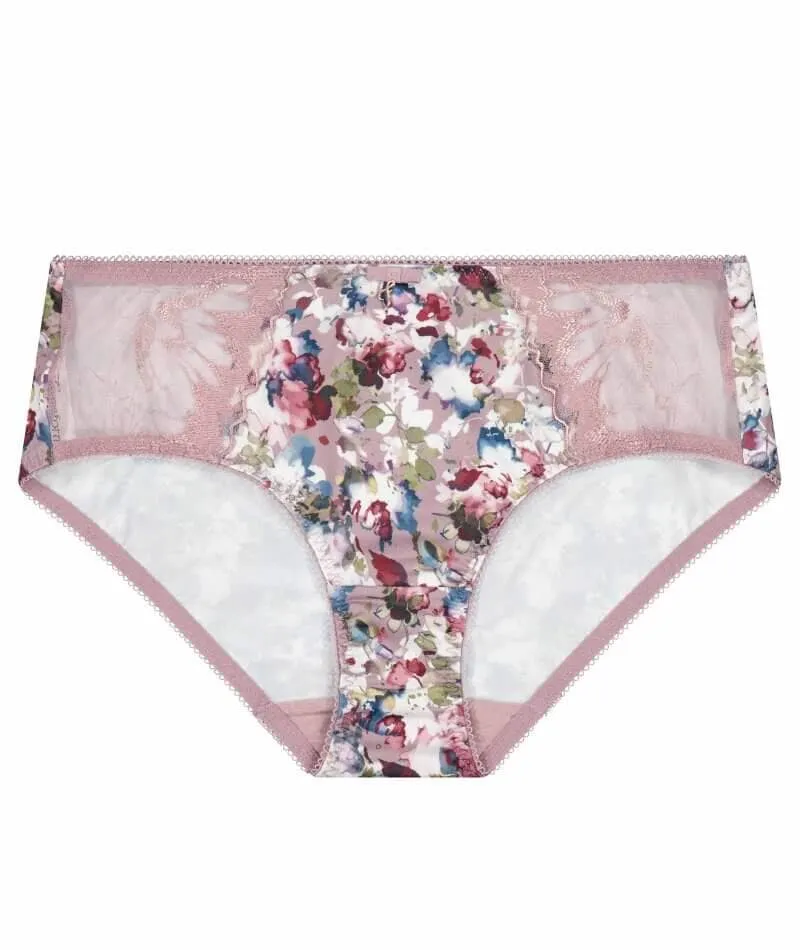 Fayreform Thoughtful Boyleg Brief - Elderberry Floral Print