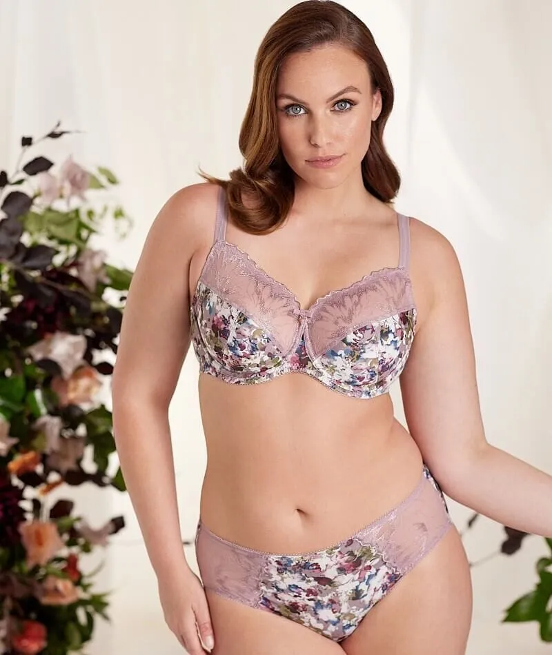 Fayreform Thoughtful Boyleg Brief - Elderberry Floral Print