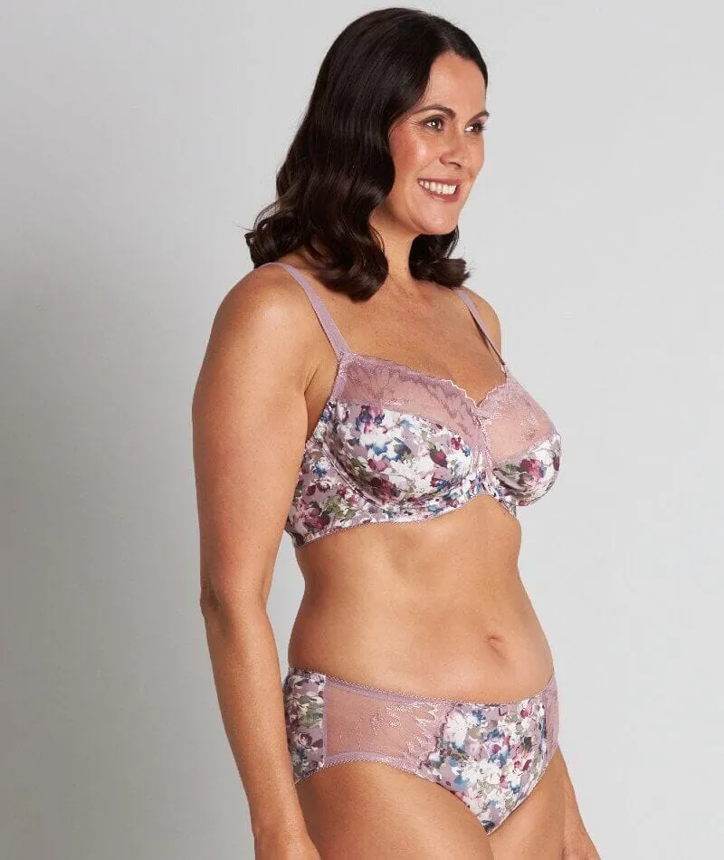 Fayreform Thoughtful Boyleg Brief - Elderberry Floral Print