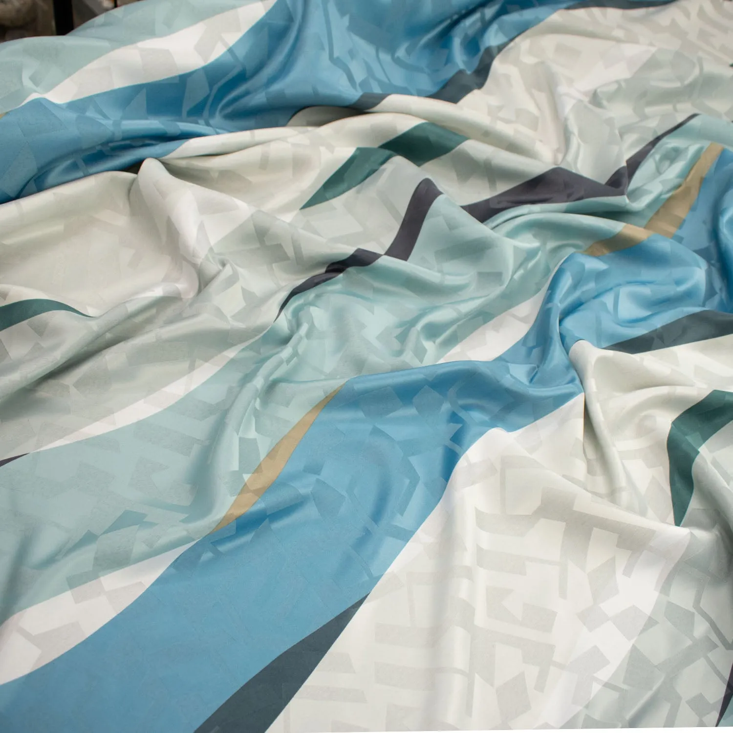 Geometric Stripes & Checks Printed Curtaining/Upholstery Fabric 150cm
