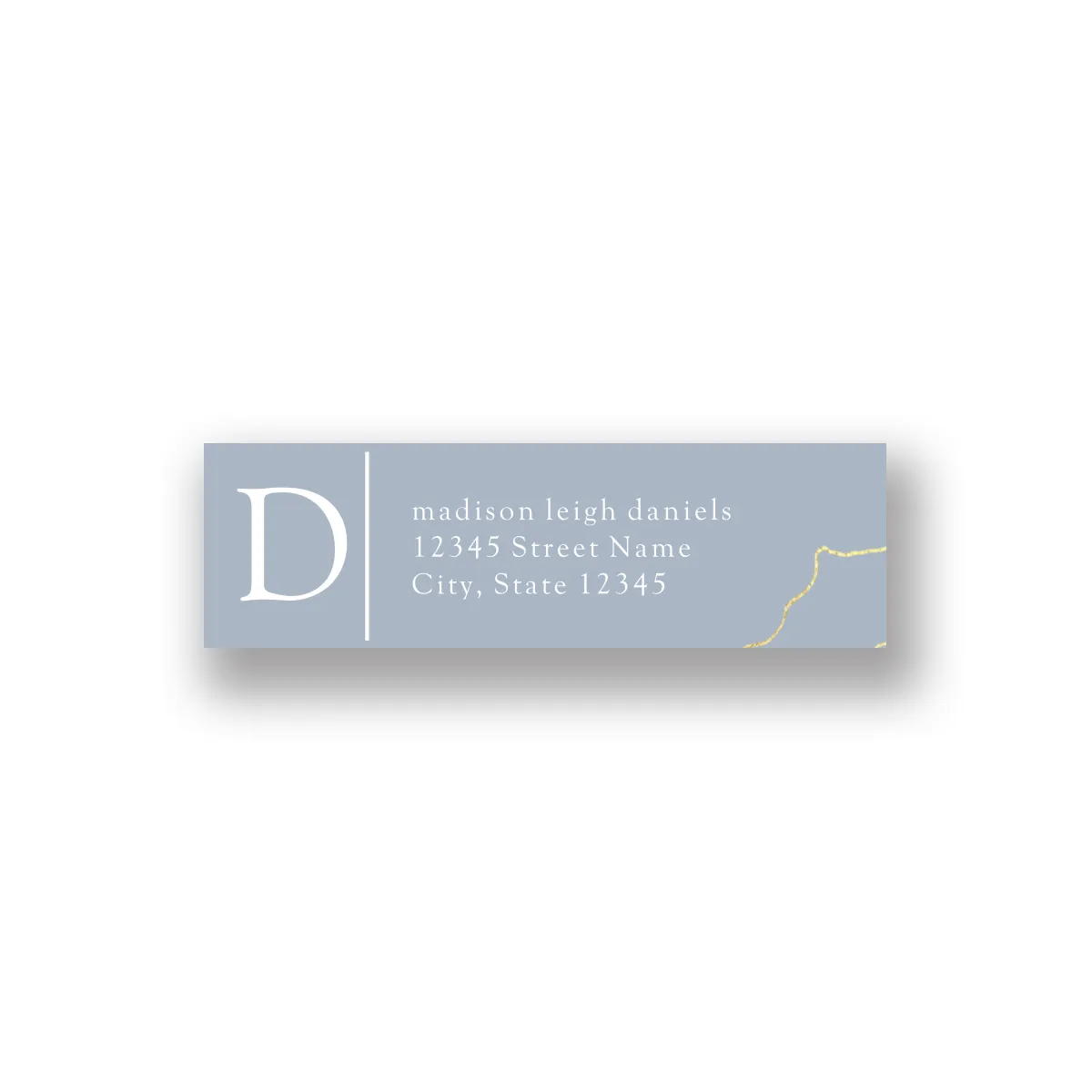 Gray Marble Custom Address Labels