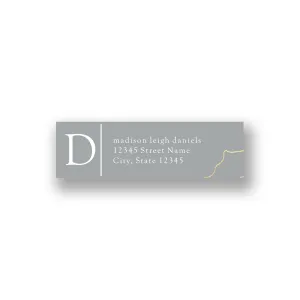 Gray Marble Custom Address Labels