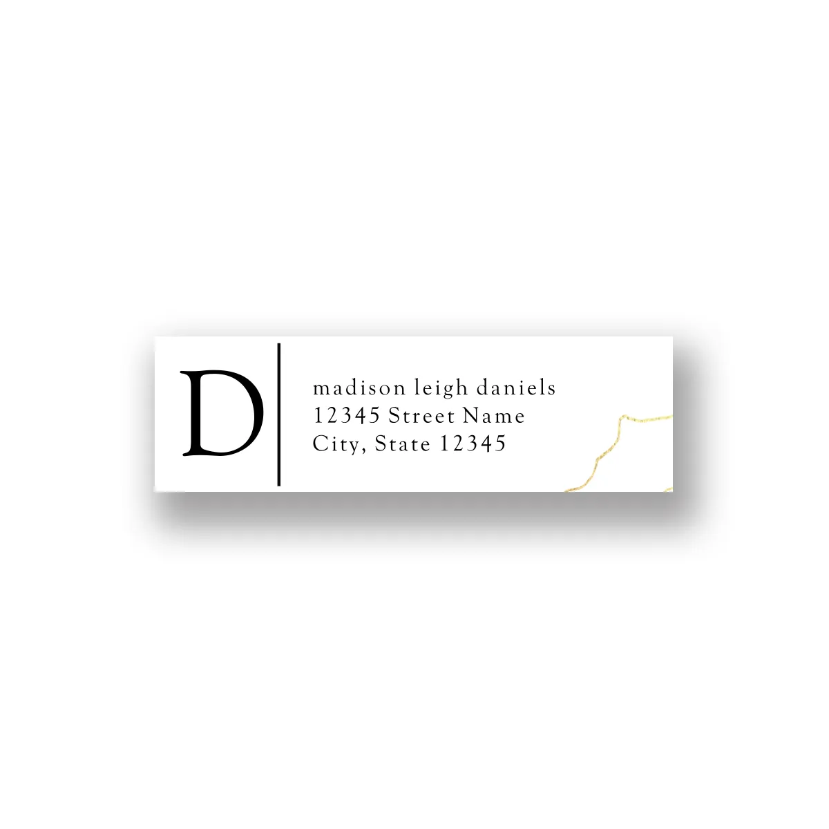 Gray Marble Custom Address Labels