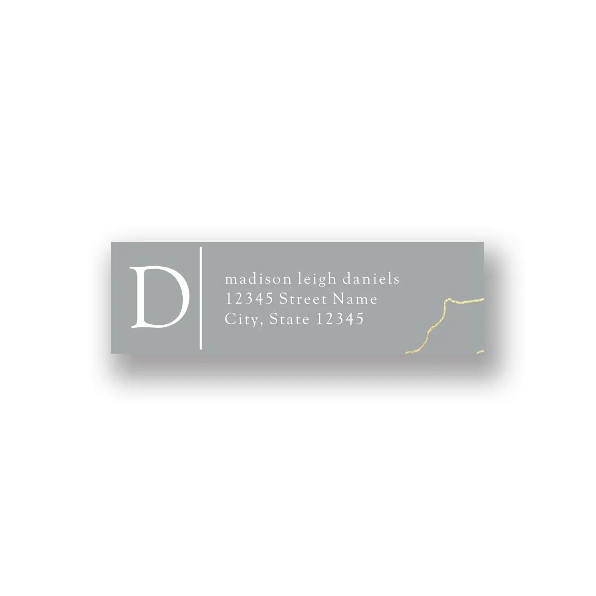 Gray Marble Custom Address Labels