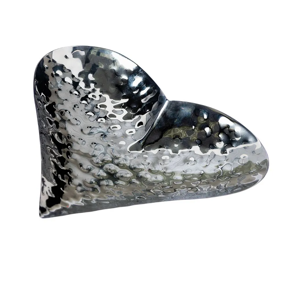 Heart Hand Hammered Dish