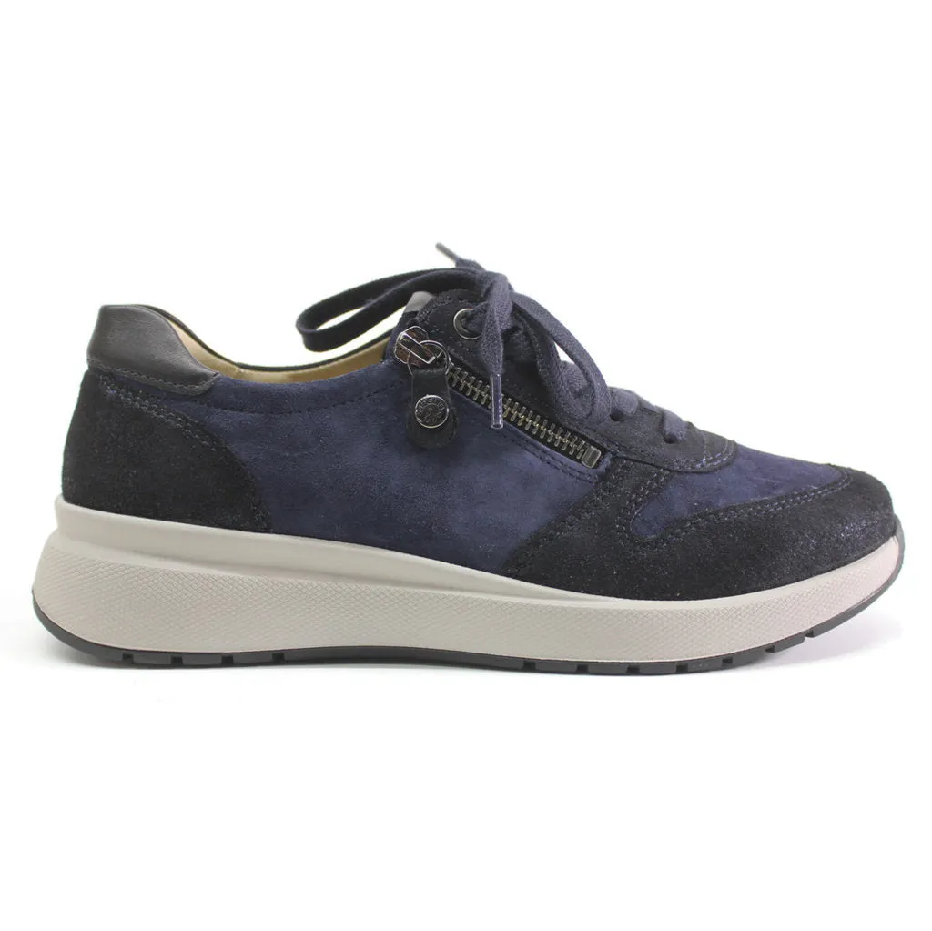 Heaven Leather Women's Low-top Zip & Lace Shoes