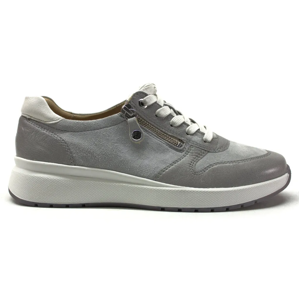 Heaven Leather Women's Low-top Zip & Lace Shoes