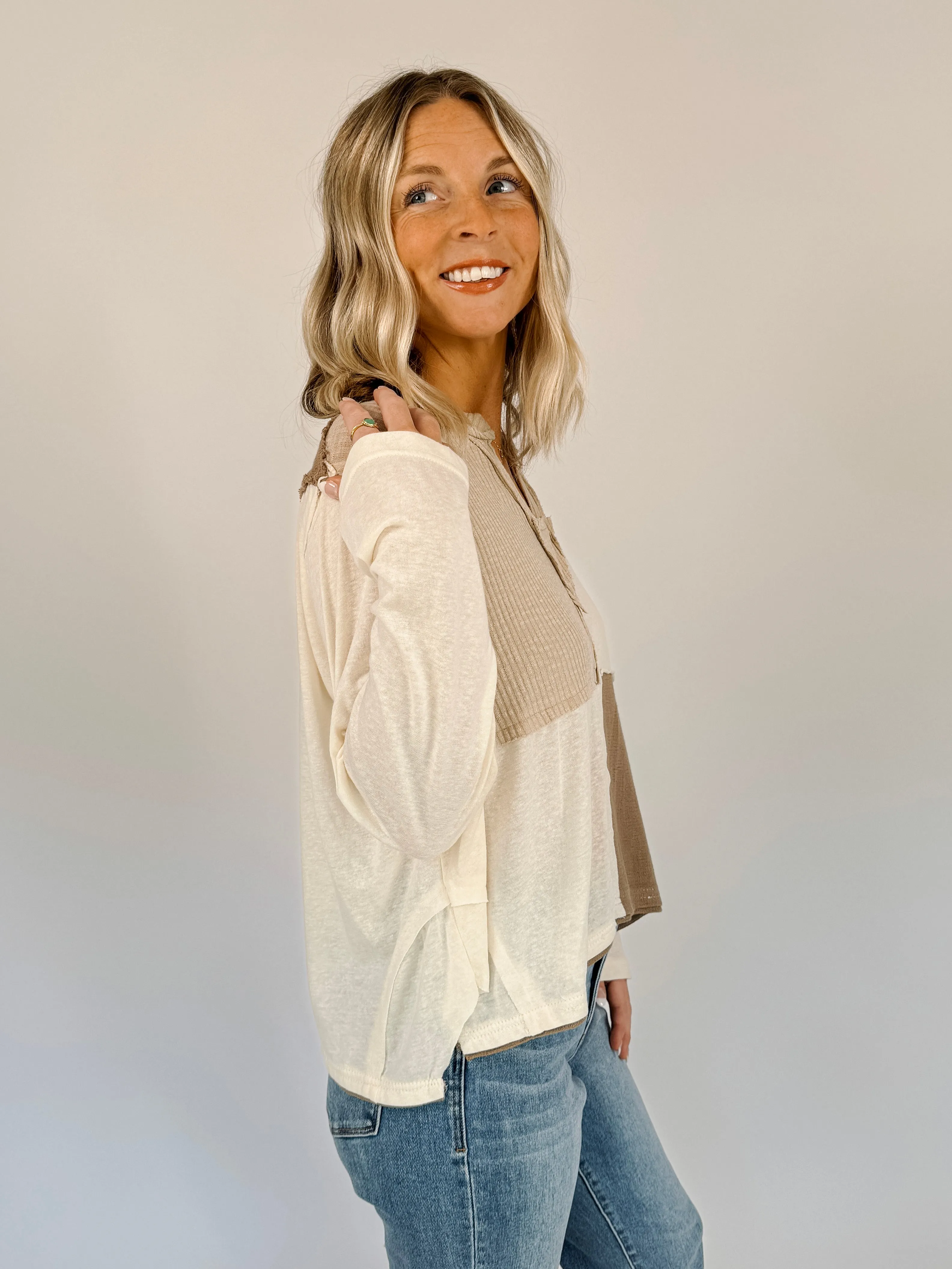 Kaitlyn Multi Patch Top
