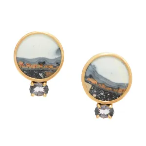 Landscape: Sky, Breeze Small Earclips