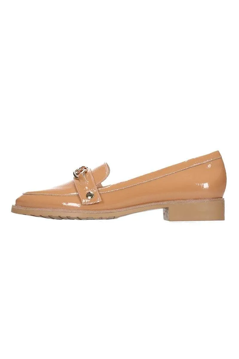 Lara Loafer Tan Patent