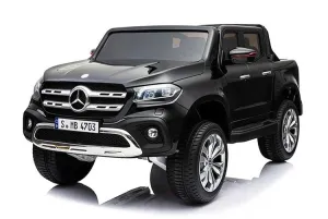 Licensed 2025 Mercedes 4x4 X Class Ride On Pick Up Truck | 2 Seater | 12V | Leather Seats | Rubber Tires | mp3 Screen | Remote