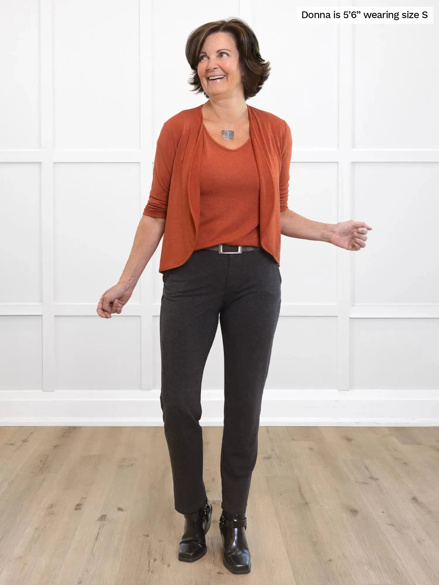 Marianna reversible neckline classic tee