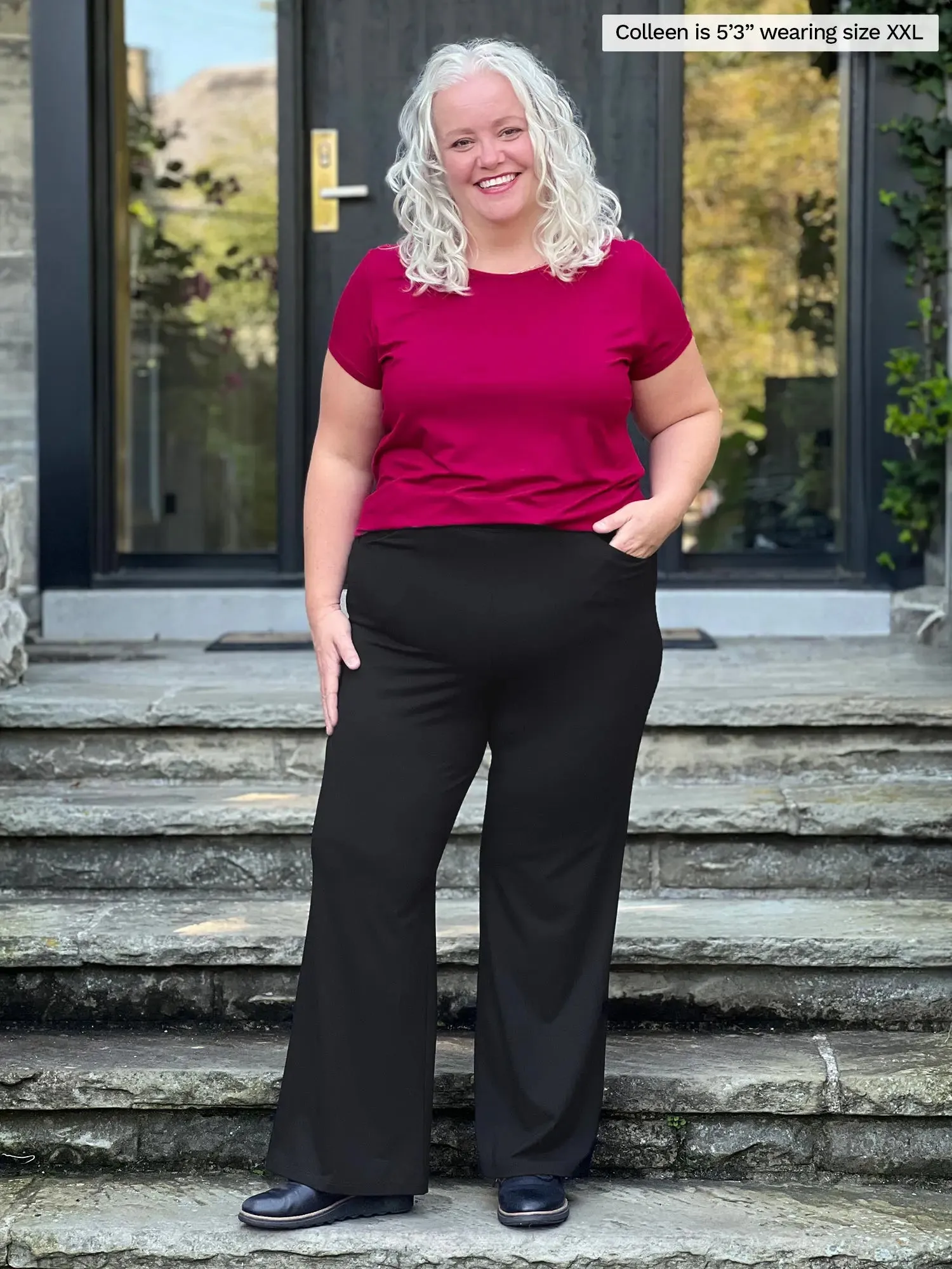 Marianna reversible neckline classic tee