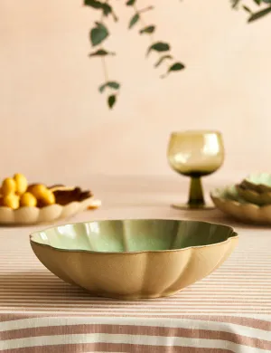 Marrakesh Olive Green Pasta Bowl