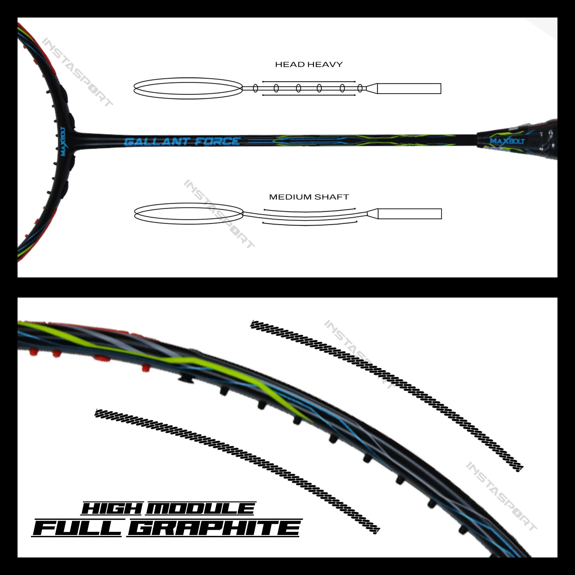 Maxbolt Gallant Force Badminton Racket