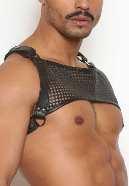 Mesh Leather Half-Harness