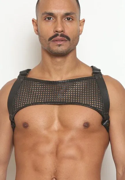 Mesh Leather Half-Harness