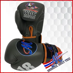 Mongkol Boxing Glove WBC VELCRO Grey #18 Limited edition Last 2 pairs