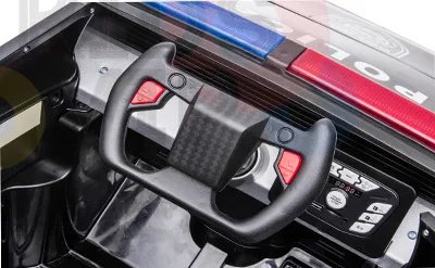 New Item 2025 Upgraded 4x4 | 12V Police Officer Ride On For Kids | Rubber Wheels |Leather Seat | Remote | Ages 1-6