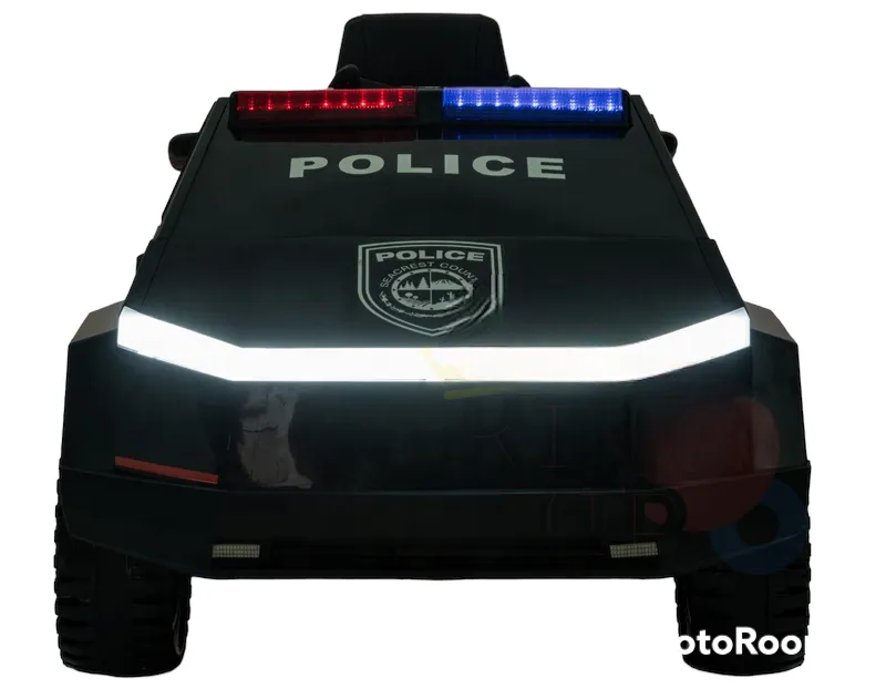 New Item 2025 Upgraded 4x4 | 12V Police Officer Ride On For Kids | Rubber Wheels |Leather Seat | Remote | Ages 1-6
