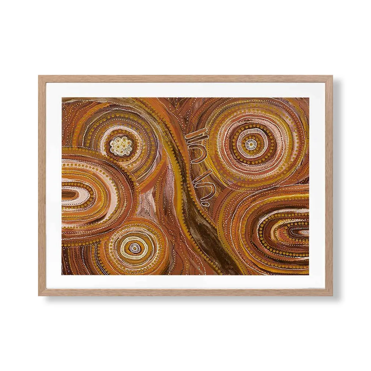 Ngurrbul Dark Landscape Art Print