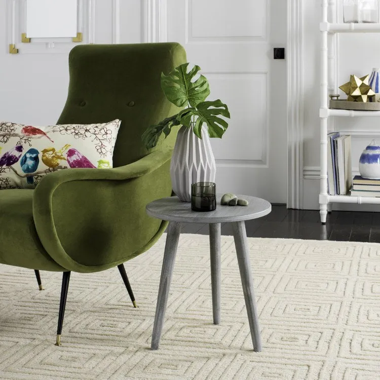 Orion Round Accent Table - Slate/Gray