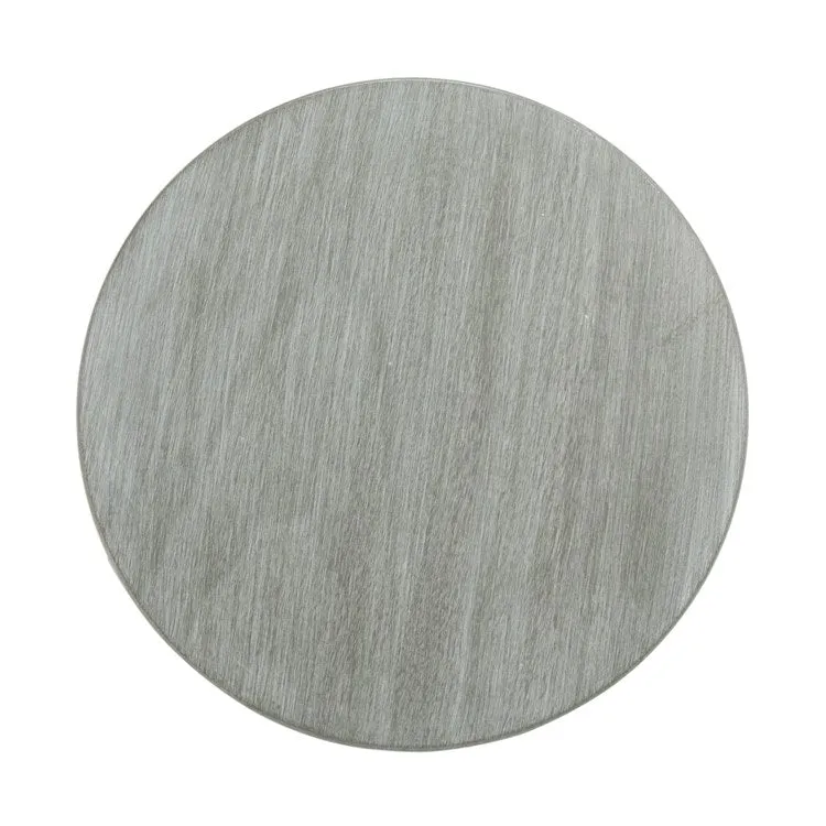 Orion Round Accent Table - Slate/Gray