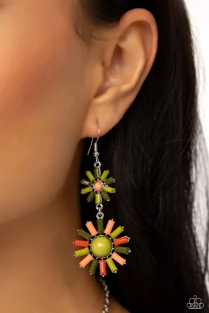 Paparazzi Earring ~ SUN Wild - Green