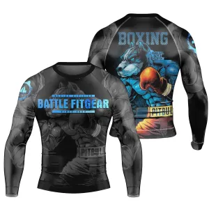 Pitbull Boxing Men's Long Sleeve Rash Guard
