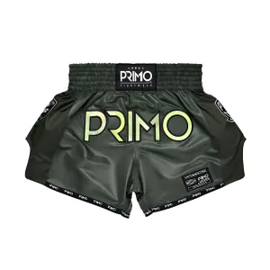 Primo Muay Thai Shorts Hologram Series Valor Green