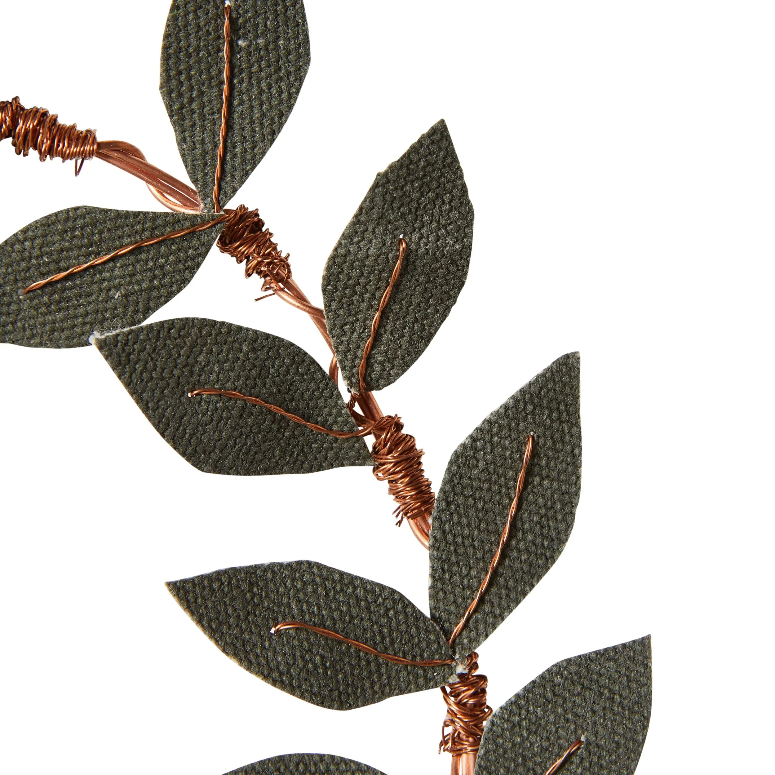 Recycled Olive Leaf Wreath Green 20cm